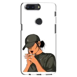 Силіконовый Чохол на One Plus 5T з картинкой Модных девушек (У зеленому)