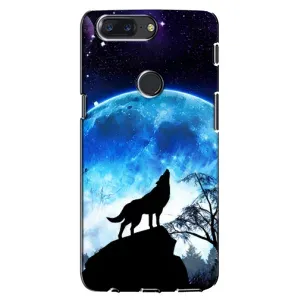 Чохол з Вовком на One Plus 5T (Виє на місяць)