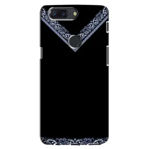 Силиконовый Чехол на One Plus 5T (Воротник вышиванки)