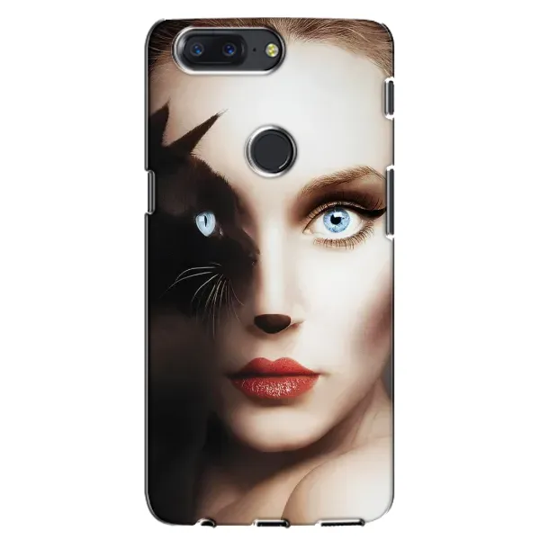 Чехол с рисунком «Женщина кошка» для OnePlus 5T Чехол с рисунком «Женщина кошка» для OnePlus 5T