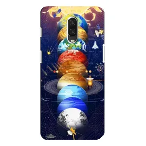 Чохол (ТПУ) з планетами на One Plus 6T (Арт планети)