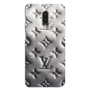 Текстурный Чехол Louis Vuitton для ВанПлас 6Т (Бежевый ЛВ)