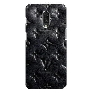 Текстурный Чехол Louis Vuitton для ВанПлас 6Т (Черный ЛВ)