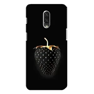 Чохол з зображенням смачної їжі для One Plus 6T (Чорна полуниця)