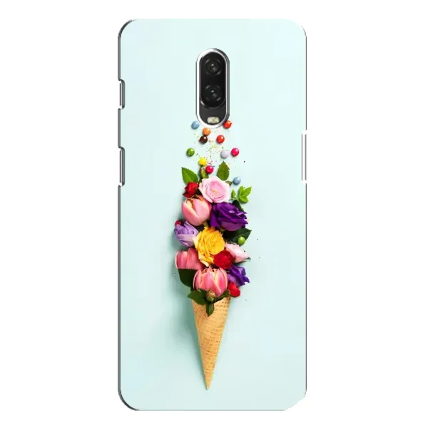 Чехол с рисунком «Цветок-мороженное» для OnePlus 6T Чехол с рисунком «Цветок-мороженное» для OnePlus 6T
