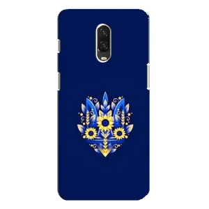 Чохол Укр Символіка для One Plus 6T (Квітучий Герб)