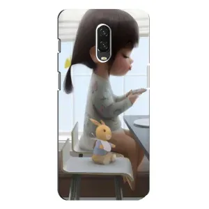 Чохол з малюнком «ДІвчина з іграшкою» для OnePlus 6T