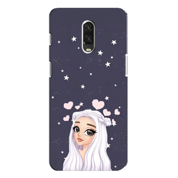 Чехол с рисунком «Девушка и сердечки» для OnePlus 6T