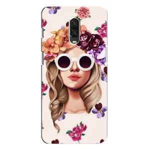 Чехол с картинкой Модные Девчонки One Plus 6T (Девушка в очках)