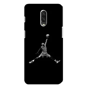 Силиконовый Чехол Nike Air Jordan на ВанПлас 6Т (Джордан)