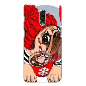 Бампер для One Plus 6T с картинкой "Песики" (Грустная собака)