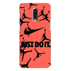 Силиконовый Чехол Nike Air Jordan на ВанПлас 6Т (Just Do It)