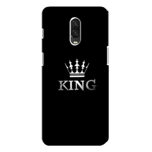 Чехол (Корона на чёрном фоне) для ВанПлас 6Т (KING)