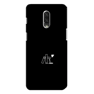 Чохол з картинками на чорному фоні для One Plus 6T (Книжки)