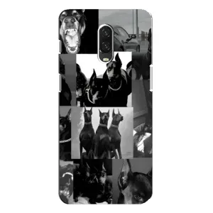 Чехол с рисунком «Коллаж Доберман» для OnePlus 6T