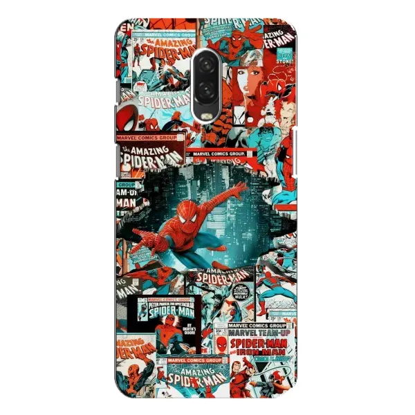 Чехол с рисунком «Комиксы Человек Паук» для OnePlus 6T Чехол с рисунком «Комиксы Человек Паук» для OnePlus 6T