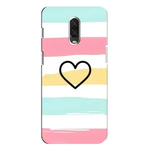 Чехлы с тематикой "Маленькие Сердечки" на One Plus 6T (Красивое сердечко)