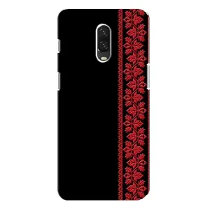 Силіконовый Чохол на One Plus 6T (Червона вишиванка)