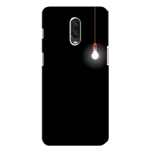 Чохол з картинками на чорному фоні для One Plus 6T (Лампочка)