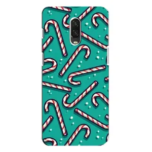 Силіконовий бампер на різдво для One Plus 6T (Льодяники)