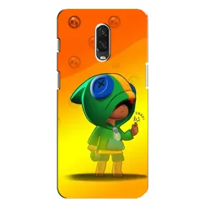 Чехол Бравл Старс для One Plus 6T (LEON в кофте)