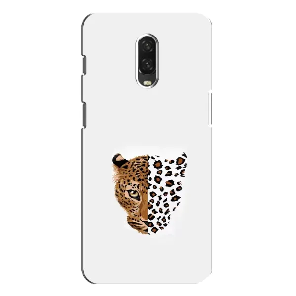 Чехол с рисунком «Леопард на белом» для OnePlus 6T Чехол с рисунком «Леопард на белом» для OnePlus 6T