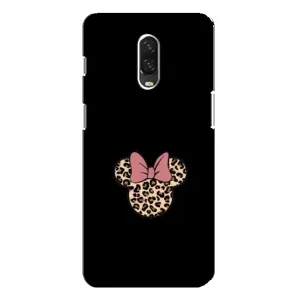 Чехол с леопардовым принтом на One Plus 6T (Леопардовая Минни)