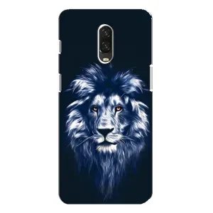 Чохол з картинкою на One Plus 6T (Лев – синій)