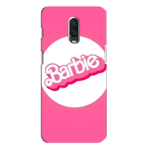 Силиконовый Чехол Барби Фильм на One Plus 6T (Лого Барби)