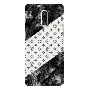 Чехол Стиль Louis Vuitton на One Plus 6T (LV на белом)