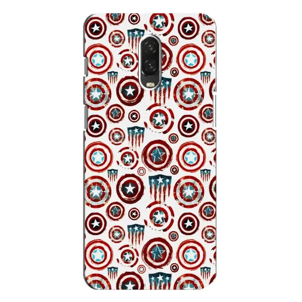 Чохол з малюнком «Марвел щити» для OnePlus 6T Чохол з малюнком «Марвел щити» для OnePlus 6T