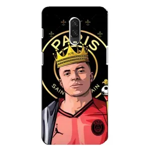 Чохол (TPU) з Футболістом на One Plus 6T (Mbappe King)