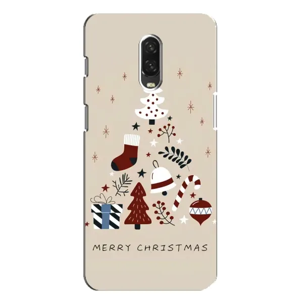 Чехол с рисунком «Merry Christmas» для OnePlus 6T