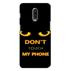 Чехол с Прикольным принтом на One Plus 6T (Не трогай мой телефон)