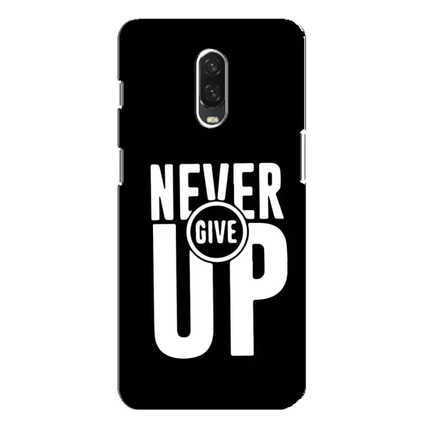 Чохол з малюнком «Never Give UP» для OnePlus 6T