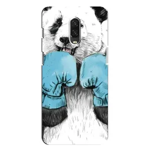 Чехол с рисунком «Панда боксер» для OnePlus 6T