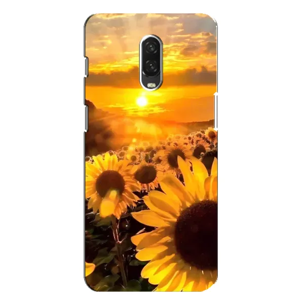 Чехол с рисунком «поле подсолнухов» для OnePlus 6T