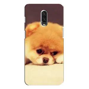 Чехол (ТПУ) Милые собачки для One Plus 6T (Померанский шпиц)