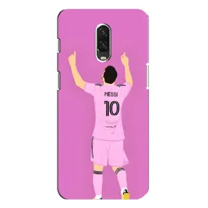 Чехлы Лео Месси в Майами на One Plus 6T (Празднование Месси)