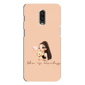 Силиконовый Чехол на One Plus 6T с картинкой Стильных Девушек (С собакой)