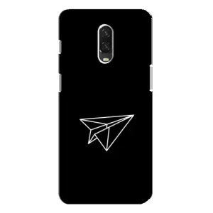 Чохол з картинками на чорному фоні для One Plus 6T (Літак)