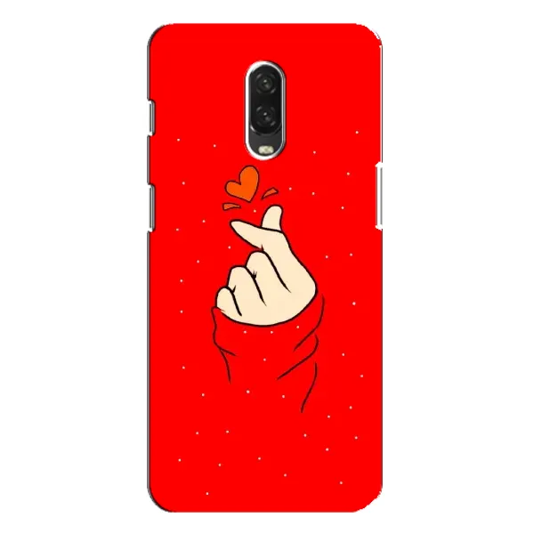 Чехол с рисунком «Сердце на красном» для OnePlus 6T Чехол с рисунком «Сердце на красном» для OnePlus 6T