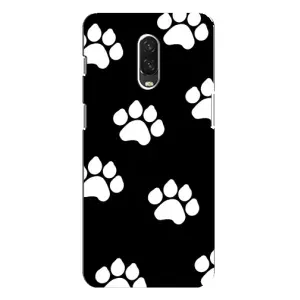 Бампер для One Plus 6T с картинкой "Песики" (Следы собак)