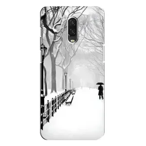 Чехлы на Новый Год One Plus 6T (Снегом замело)