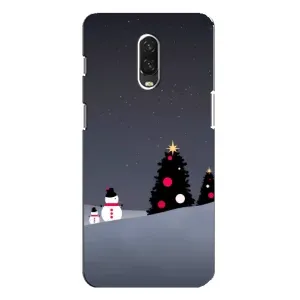 Чехлы на Новый Год One Plus 6T (Снеговички)