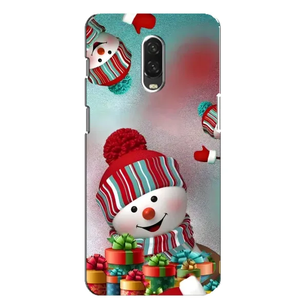 Чехол с рисунком «Снеговик в шапке» для OnePlus 6T Чехол с рисунком «Снеговик в шапке» для OnePlus 6T
