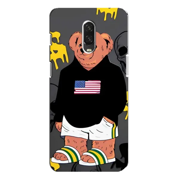Чехол с рисунком «Teddy USA» для OnePlus 6T Чехол с рисунком «Teddy USA» для OnePlus 6T