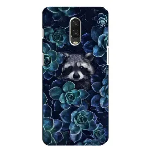 Силиконовый Чехол с Енотами на One Plus 6T (В цветах)