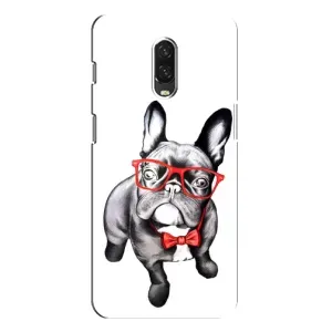 Бампер для One Plus 6T с картинкой "Песики" (В очках)