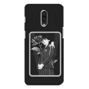 Чехлы с принтом Уэнсдей на One Plus 6T (Венсдей картина)